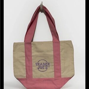 Trader Joe’s PINK Mini Tote New Fast Ship